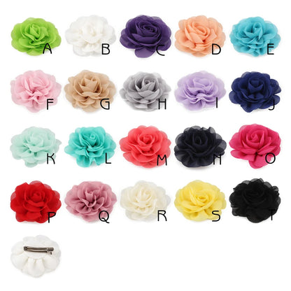 Rolled Rose Fabric Hair Accessories for Girls