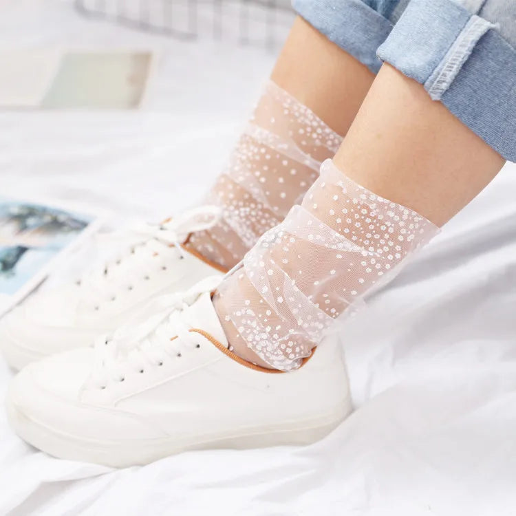 Lace Mesh Fishnet Socks