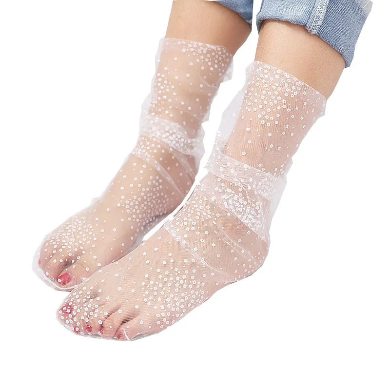 Lace Mesh Fishnet Socks