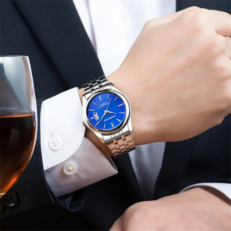 Luxury Men's Waterproof Quartz Watch - Date Clock with Casual Sports Style