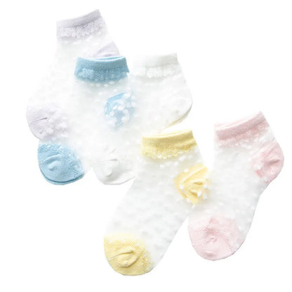 5 Pairs Children's Breathable Socks