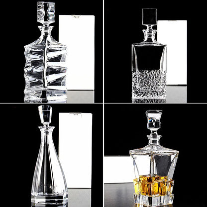 Luxury Lead-Free Glass Wine Decanter – Crystal Carafe for Whiskey &amp; Red Wine