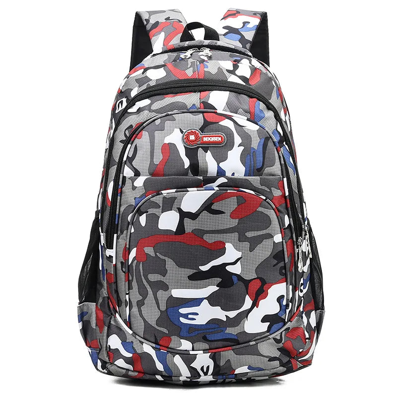 Camouflage Men’s Backpack | Military-Style School Bag for Teens & Travel