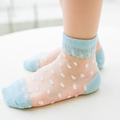 5 Pairs Children's Breathable Socks