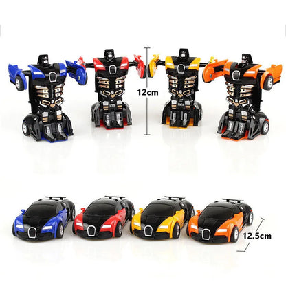 Deformation Robot Car – Mini Plastic Transforming Toy