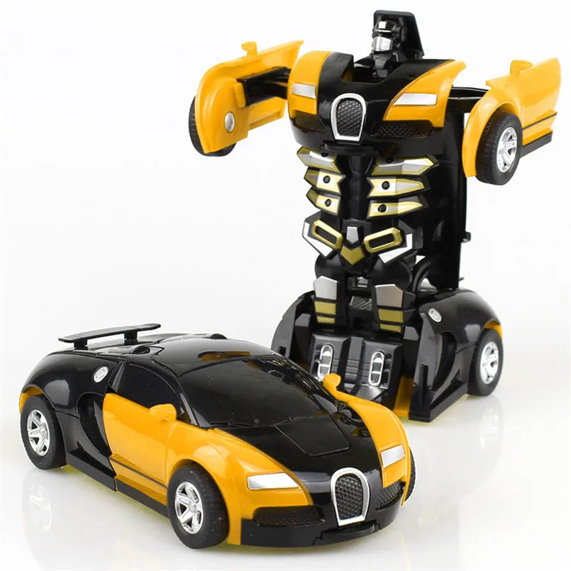 Deformation Robot Car – Mini Plastic Transforming Toy