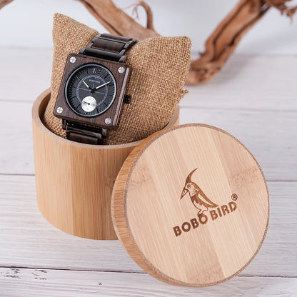 BOBO BIRD Luxury Wooden Men's Watch - Waterproof