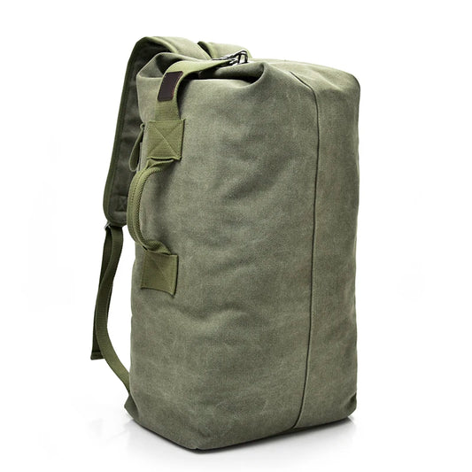 Large Capacity Backpack for Men | Canvas Bucket Shoulder Bag