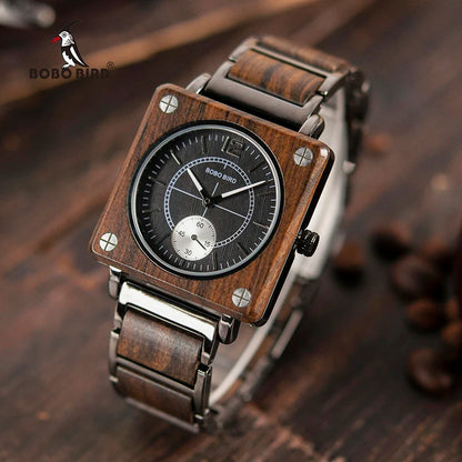 BOBO BIRD Luxury Wooden Men's Watch - Waterproof