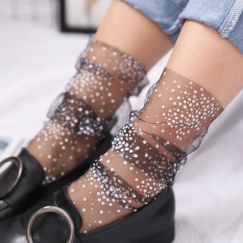 Lace Mesh Fishnet Socks