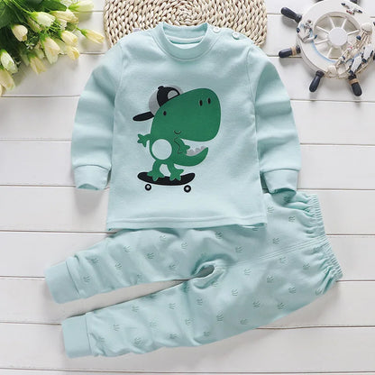 Cartoon Cotton Baby Clothing Set – Unisex 0-3 Years