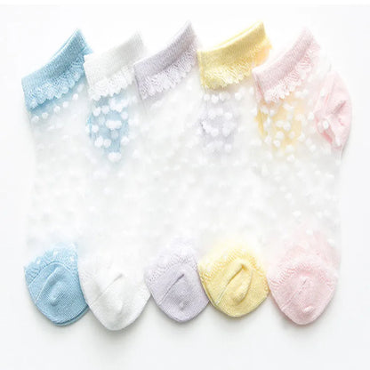 5 Pairs Children's Breathable Socks