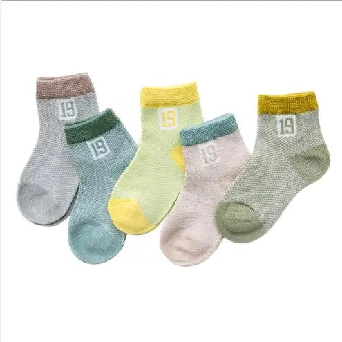 Summer digital color matching baby socks