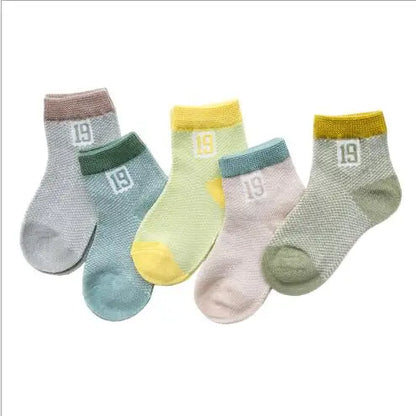 Summer digital color matching baby socks