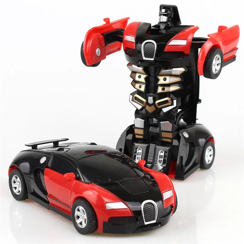 Deformation Robot Car – Mini Plastic Transforming Toy