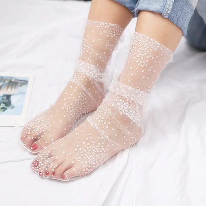 Lace Mesh Fishnet Socks