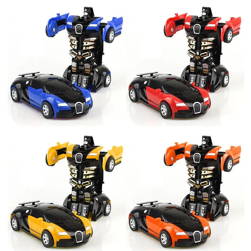 Deformation Robot Car – Mini Plastic Transforming Toy