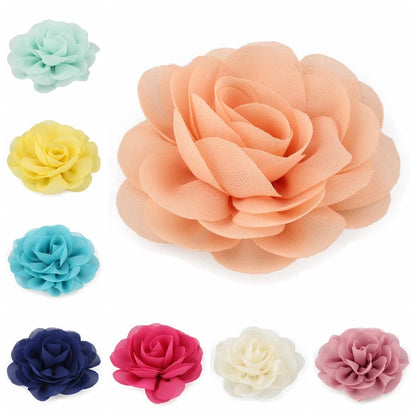 Rolled Rose Fabric Hair Accessories for Girls