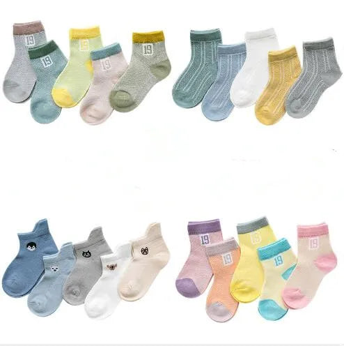 Summer digital color matching baby socks