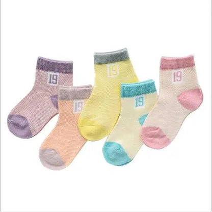 Summer digital color matching baby socks