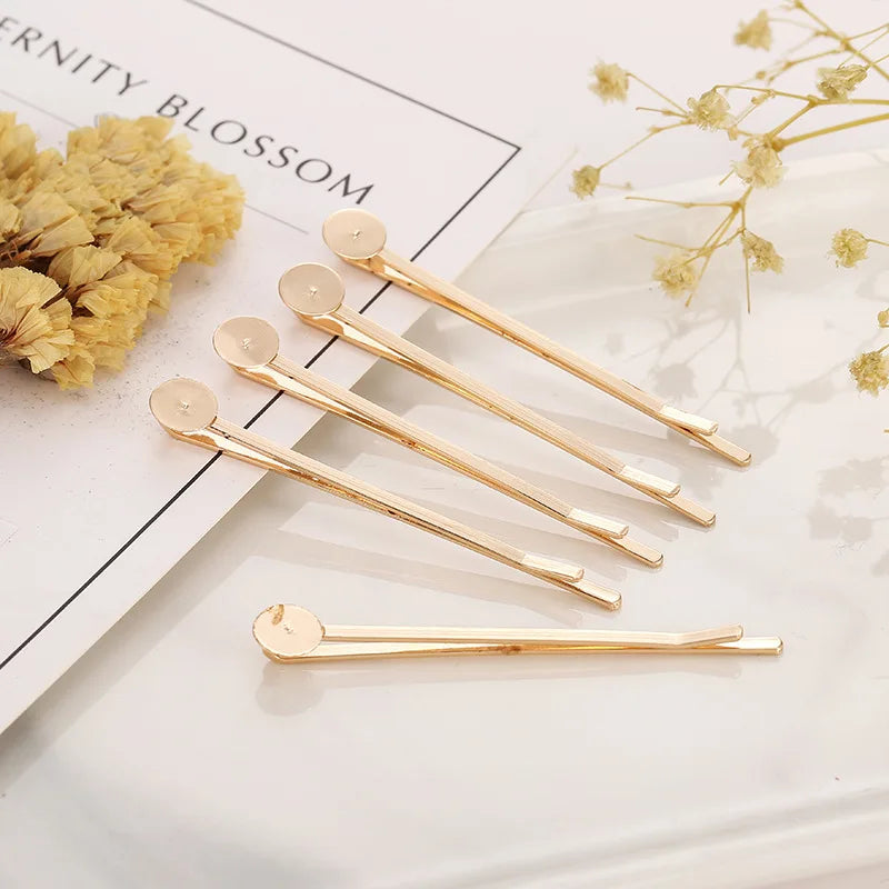 10PCS KC Gold Hair Pins | Wedding Hair Clips & Jewelry Making