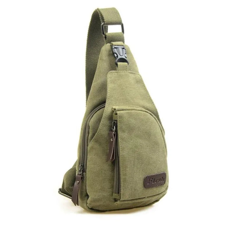 Men’s Vintage Canvas Leather Satchel