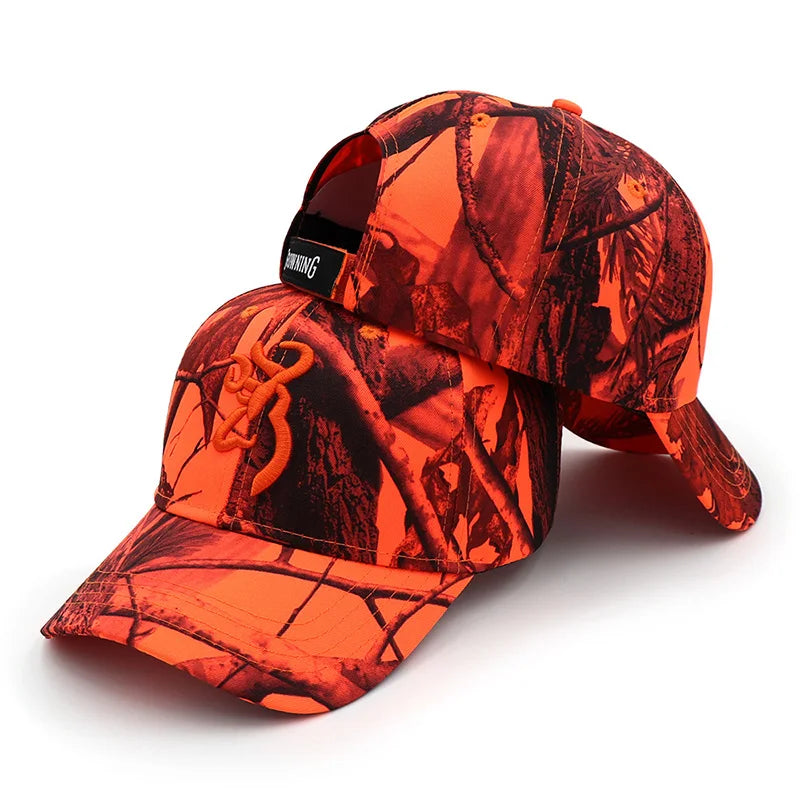 Tactical Camouflage Baseball Cap – Unisex Embroidered Snapback for Hunting & Fishing