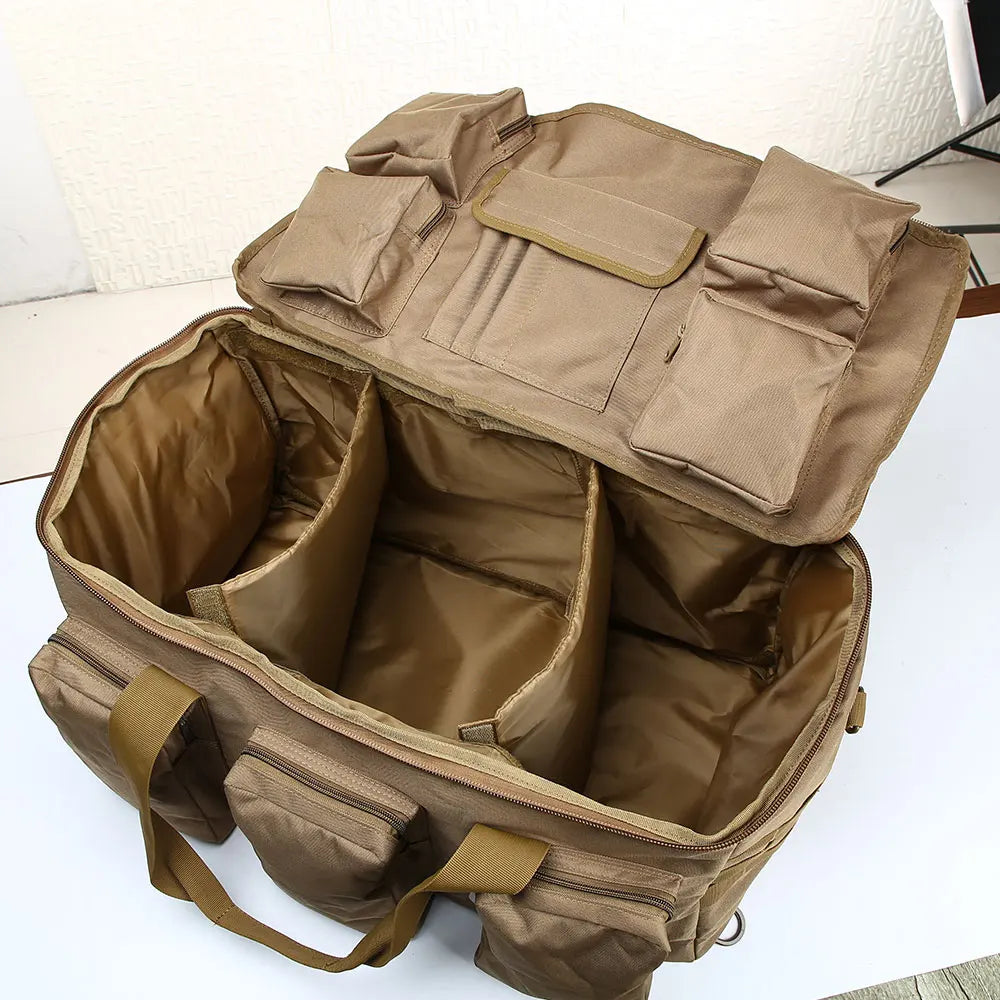 55L Tactical Duffel Bag – Large Camping & Travel Backpack