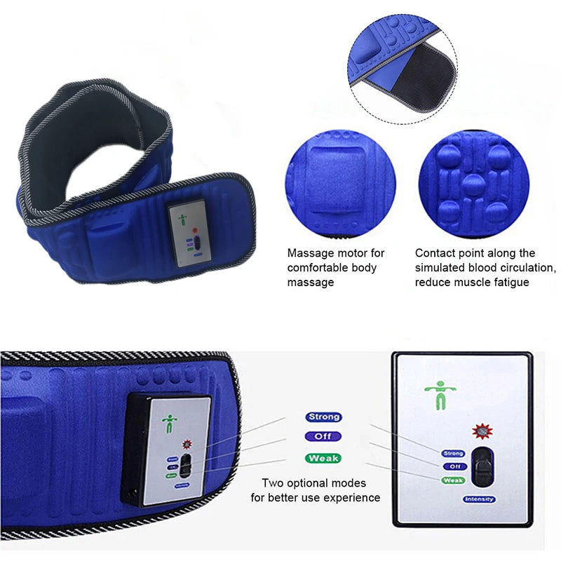 Vibrating Body Slimming Belt – Waist Abdominal Stimulator