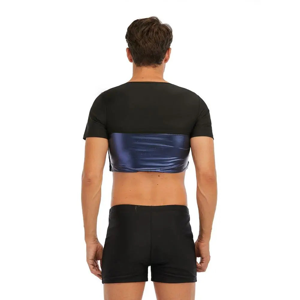 Men's Sauna Vest Compression Shirt for Workout & Body Shaping