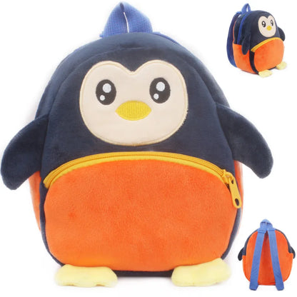 Baby Cartoon Animal Plush Backpack | Cute Mini School Bag for 0-3 Years