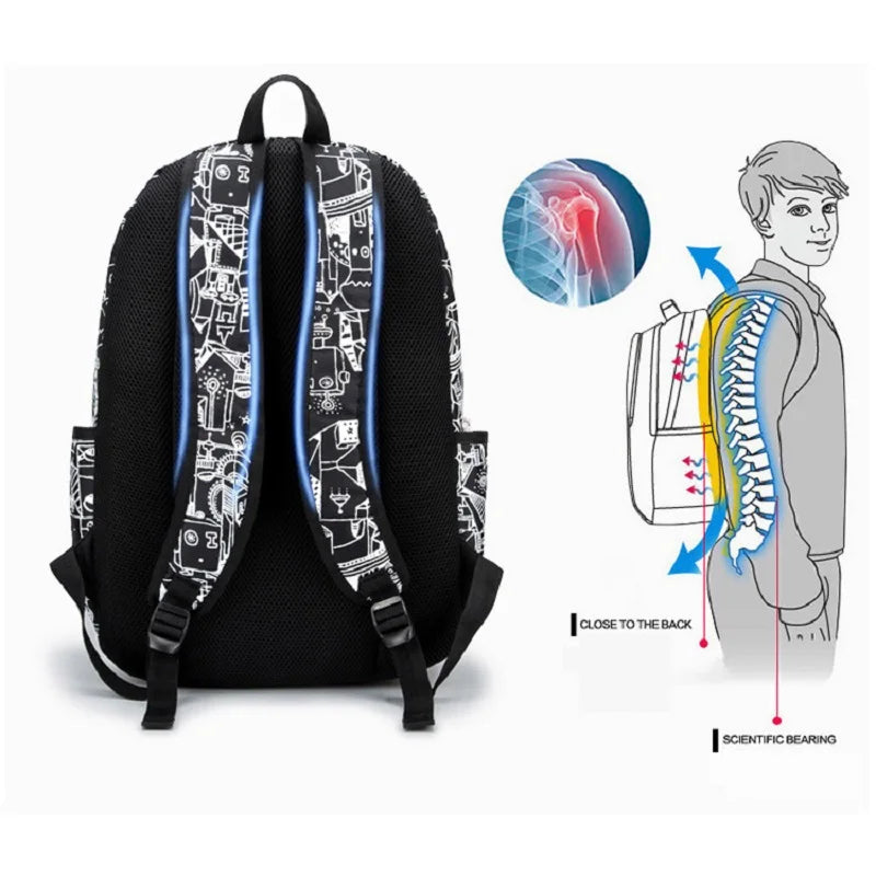 Children's Printing School Backpack