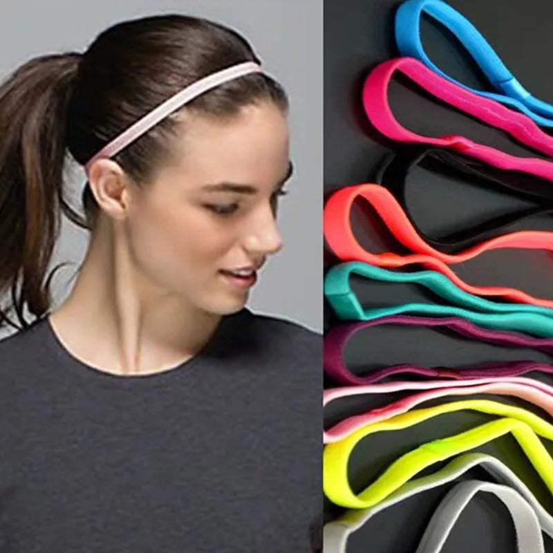 Candy Color Yoga Hair Bands | Anti-Slip Sports Headband for Women & Men