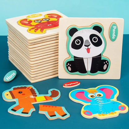 Baby Wooden 3D Jigsaw Puzzle