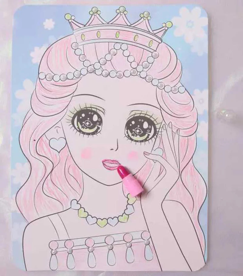 Kids Handmade Princess Makeup Toy – DIY Graffiti Drawing Set