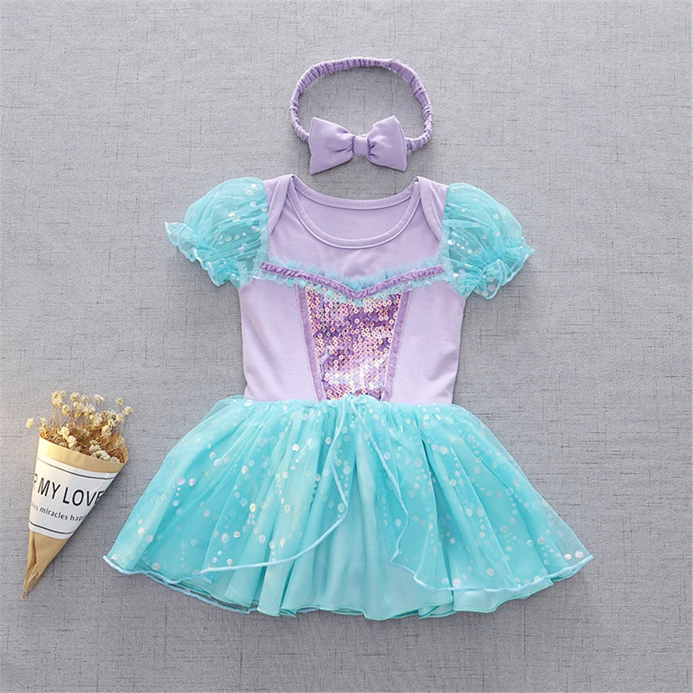 Fancy Fairy Princess Romper and Tutu Dress Set