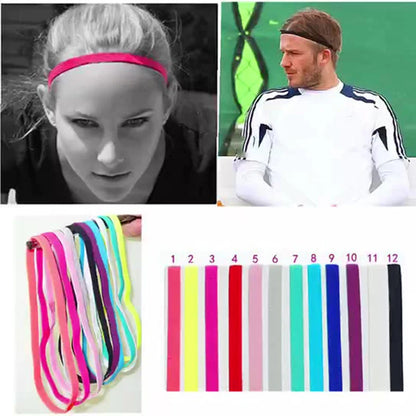 Candy Color Yoga Hair Bands | Anti-Slip Sports Headband for Women & Men