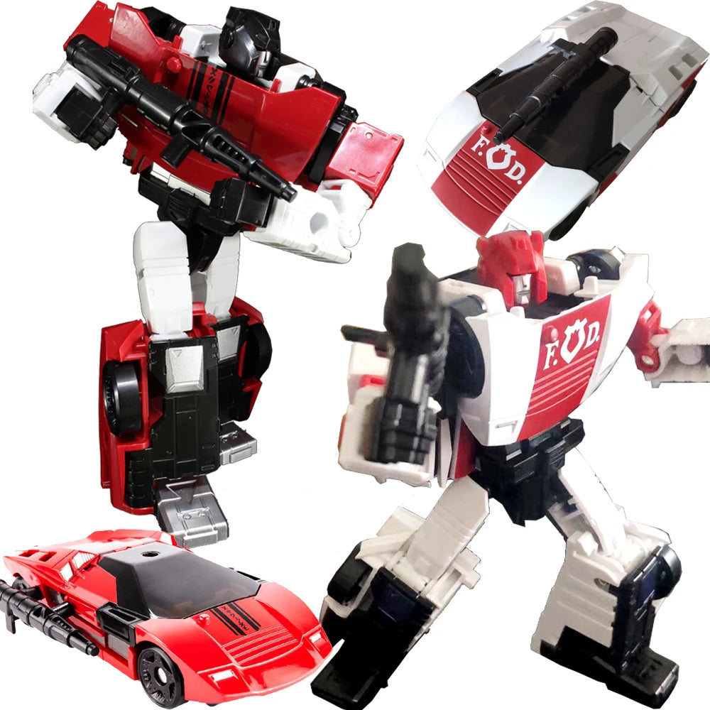 Sideswipe Ratchet Alloy Robot Car Action Figure 18cm