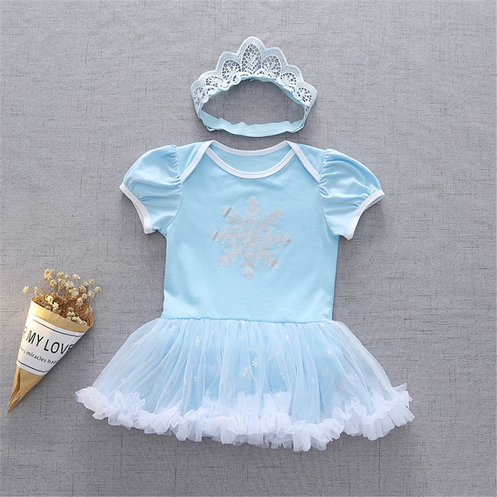 Fancy Fairy Princess Romper and Tutu Dress Set