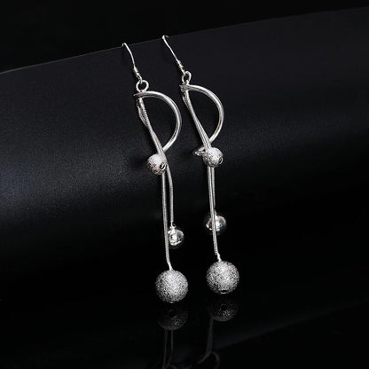 925 Silver Color Classic Earrings for Women