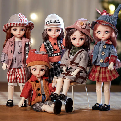 BJD Doll 1/6 Ball Jointed Full Set | Fashion Clothes, Soft Wig