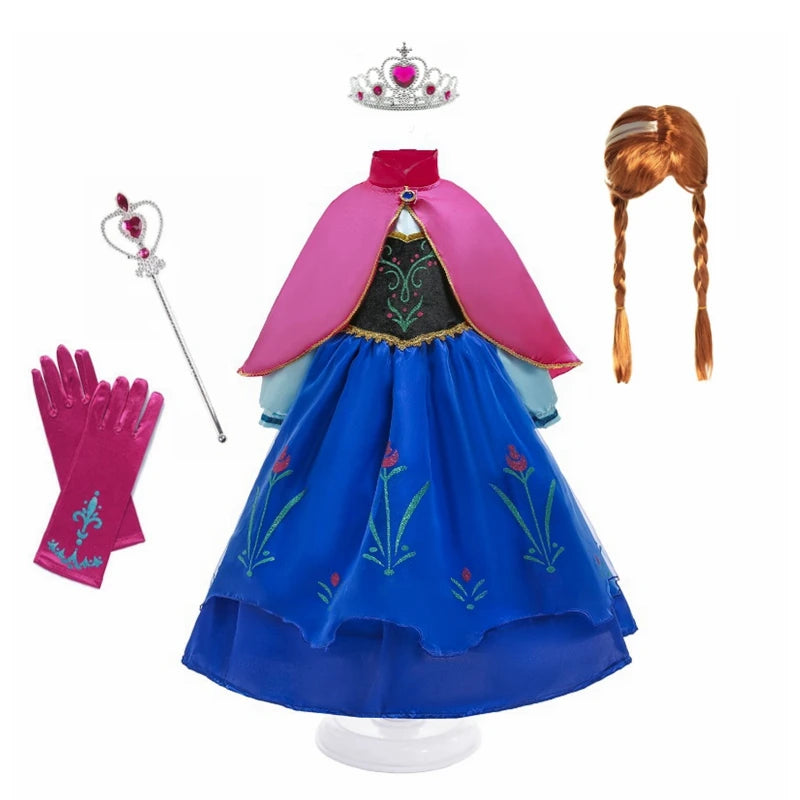 Princess Costume Girl Anna Dress