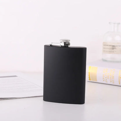 8oz Portable Flagon Hip Flask Set with Cup – Ideal for Outdoor Enjoyment