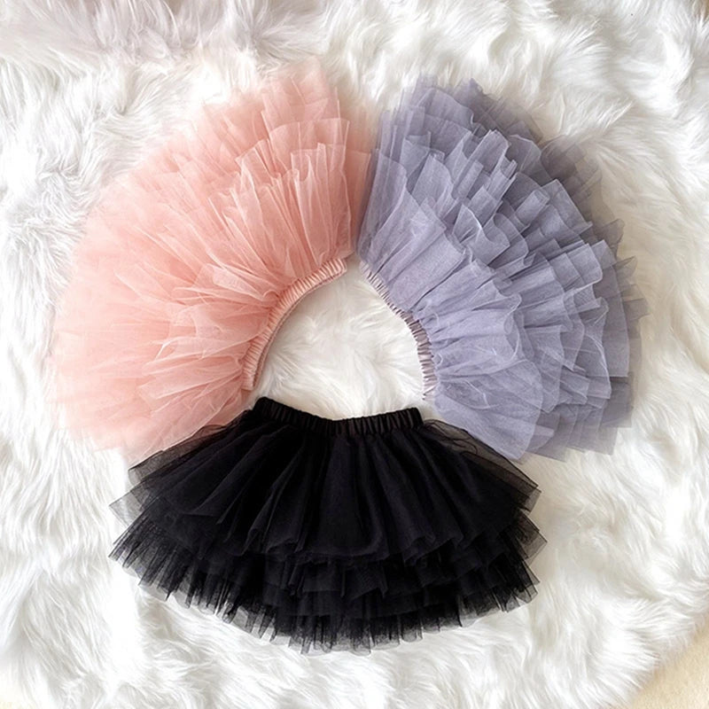 Fashion Baby Girls Tutu Fluffy Skirt | Princess Ballet Dance Mesh Skirt for Kids