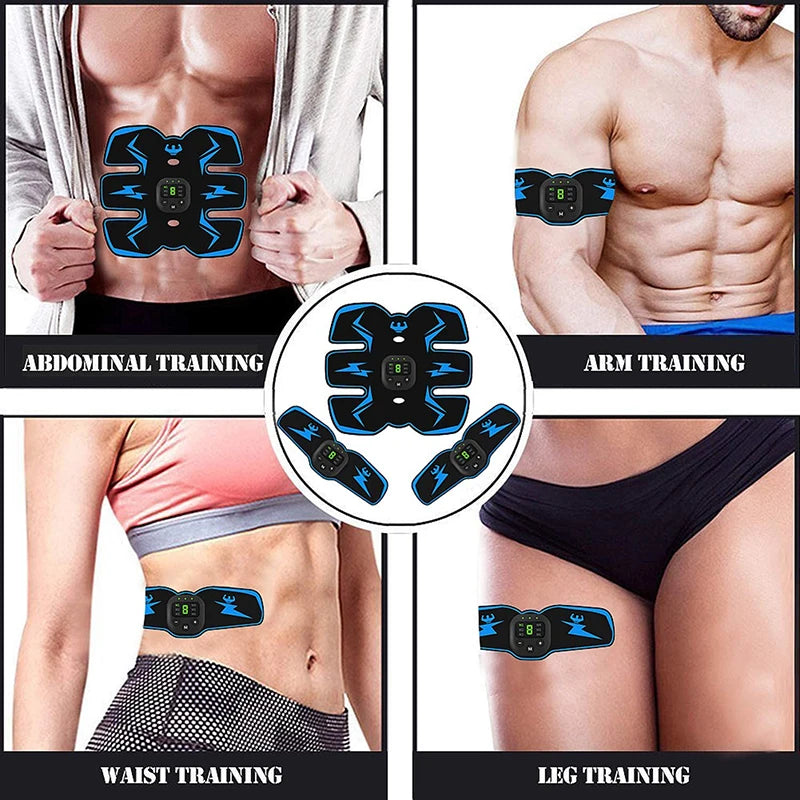 EMS Abdominal Muscle Stimulator - USB Rechargeable ABS Trainer