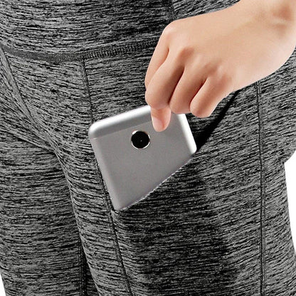 Women's 3/4 Sports Pants: Comfortable Yoga Leggings with Pockets