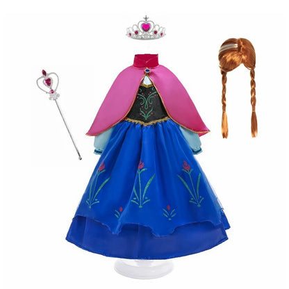 Princess Costume Girl Anna Dress