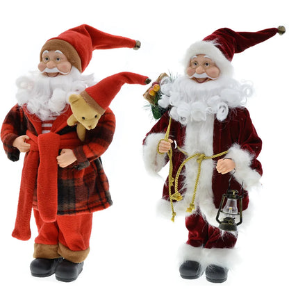 45cm Santa Claus Doll Figurine – Christmas Decor Tree Ornament