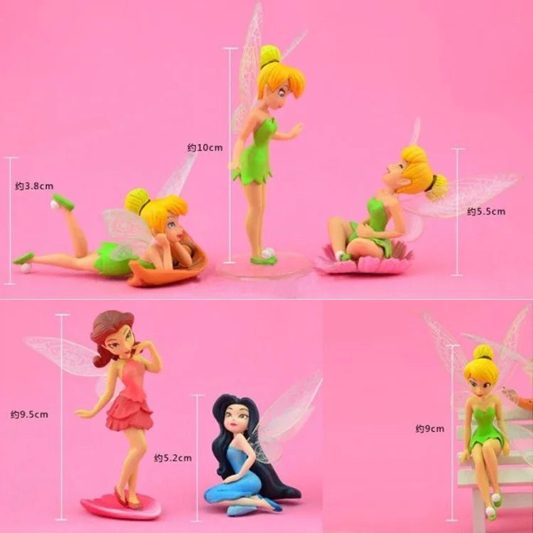 Tinkerbell Fairy Figure Set | PVC Action Figures & Dolls