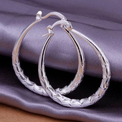 Elegant 925 Sterling Silver Wedding Earrings for Women